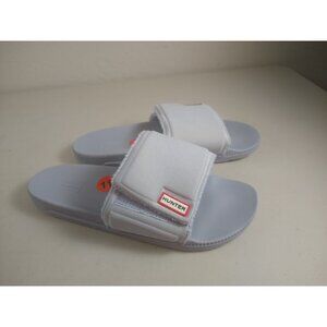 Hunter Arctic Iris blue Summer Slide Sandals Women's 11